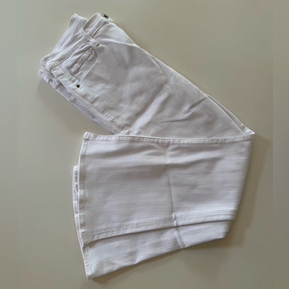 Frame Denim Ivory Cropped Jeans